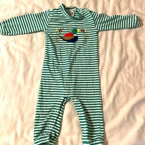 Smocked Threads by Cecil & Lou Duck Boys Romper